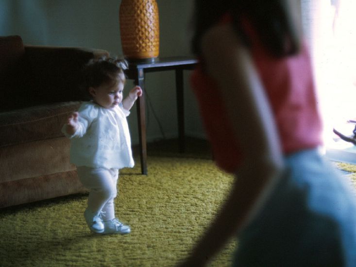 Anita walking April 1970